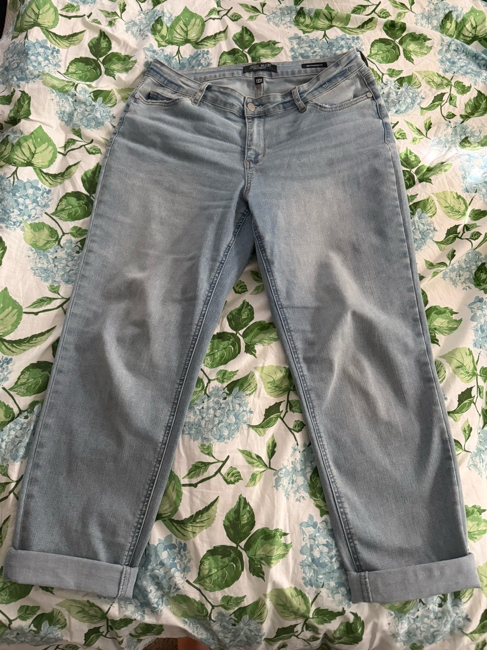 Judy Blue Light Blue Boyfriend Jeans